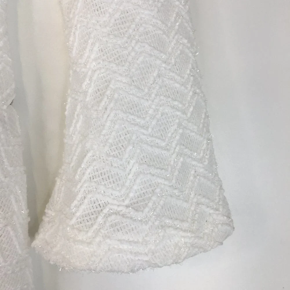 Tahari Girl Bell Sleeve White Dress Size 6X